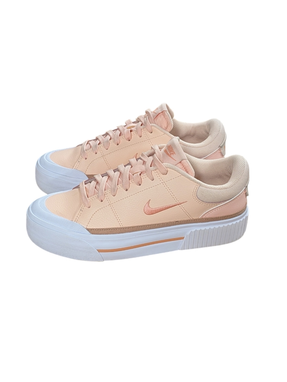Nike Womens Court Legacy Lift Platform Sneakers Washed Coral Size 8 - Picture 11 of 11